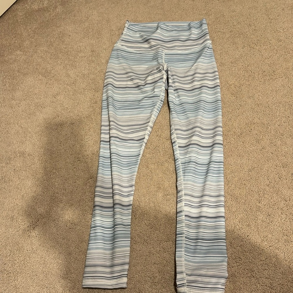 DYI blue stripe legging medium